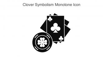 Clover Symbolism Monotone Icon In Powerpoint Pptx Png And Editable Eps Format