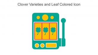 Clover Varieties And Leaf Colored Icon In Powerpoint Pptx Png And Editable Eps Format