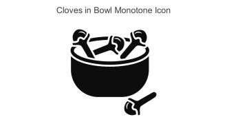 Cloves In Bowl Monotone Icon In Powerpoint Pptx Png And Editable Eps Format