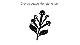 Cloves Leave Monotone Icon In Powerpoint Pptx Png And Editable Eps Format