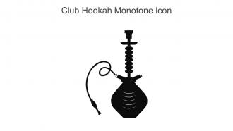 Club Hookah Monotone Icon In Powerpoint Pptx Png And Editable Eps Format