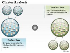 Cluster analysis powerpoint template slide