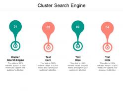 Cluster search engine ppt powerpoint presentation layouts background designs cpb