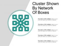 Cluster shown by network of boxes