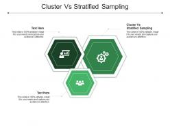 Cluster vs stratified sampling ppt powerpoint presentation ideas slides cpb