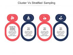 Cluster vs stratified sampling ppt powerpoint presentation model gridlines cpb
