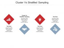 Cluster vs stratified sampling ppt powerpoint presentation slides cpb