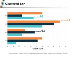 Clustered bar marketing ppt slides graphics template