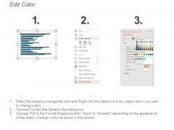 Clustered bar powerpoint slide design ideas template 1