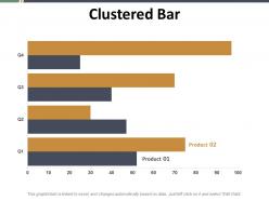 Clustered bar ppt summary graphics template