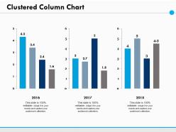 Clustered column chart finance ppt powerpoint presentation diagram images