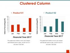 Clustered column example of ppt