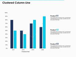 Clustered column line american financial crisis ppt powerpoint presentation model tips