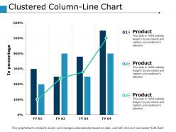 Clustered column line chart finance ppt powerpoint presentation file outline