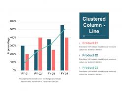 Clustered column line example ppt presentation