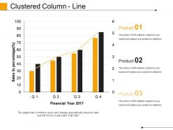Clustered Column Line Powerpoint Slide Designs Download