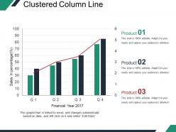 Clustered Column Line Powerpoint Slide Ideas
