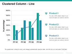 Clustered column line ppt example