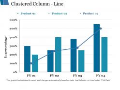Clustered column line ppt styles graphics tutorials
