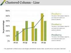 Clustered column line ppt styles structure