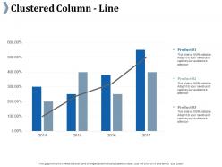 Clustered column line ppt summary background images