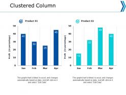 Clustered column marketing ppt powerpoint presentation portfolio format