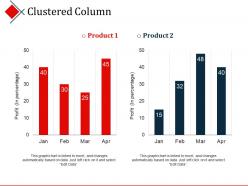 Clustered column powerpoint slides design