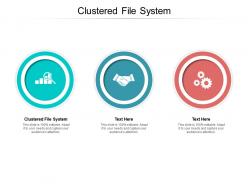 Clustered file system ppt powerpoint presentation model show cpb