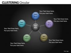 Clustering circular powerpoint presentation slides db