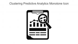 Clustering Predictive Analytics Monotone Icon In Powerpoint Pptx Png And Editable Eps Format