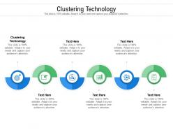 Clustering technology ppt powerpoint presentation layouts background designs cpb