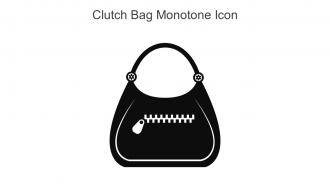 Clutch Bag Monotone Icon In Powerpoint Pptx Png And Editable Eps Format