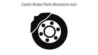 Clutch Brake Pads Monotone Icon In Powerpoint Pptx Png And Editable Eps Format