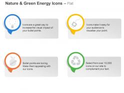 Cm four symbols for green energy generation ppt icons graphics