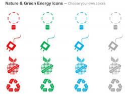 Cm four symbols for green energy generation ppt icons graphics