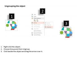 Cm missing puzzle brain design with icons flat powerpoint design