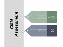 Cmm assessment ppt powerpoint presentation infographic template styles cpb