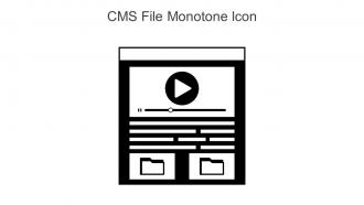 CMS File Monotone Icon In Powerpoint Pptx Png And Editable Eps Format