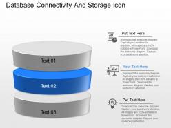 Cn database connectivity and storage icons powerpoint template