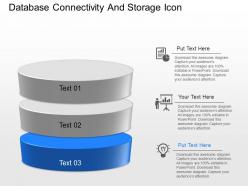 Cn database connectivity and storage icons powerpoint template