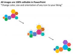 Cn seven staged hexagon diagram flat powerpoint design