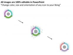 Cn three segment circle diagram with icons flat powerpoint design
