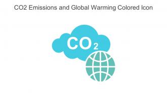 CO2 Emissions And Global Warming Colored Icon In Powerpoint Pptx Png And Editable Eps Format