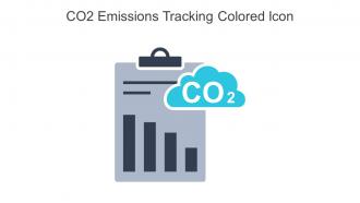 CO2 Emissions Tracking Colored Icon In Powerpoint Pptx Png And Editable Eps Format