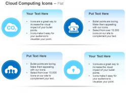 Co2 network laptop data upload ppt icons graphics