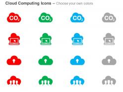 Co2 network laptop data upload ppt icons graphics