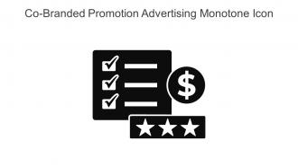 Co Branded Promotion Advertising Monotone Icon In Powerpoint Pptx Png And Editable Eps Format