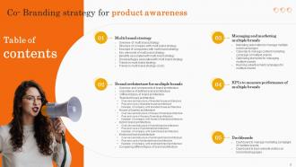 Co Branding Strategy For Product Awareness Branding CD V Attractive Good