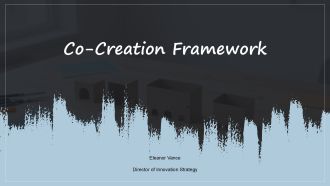 Co Creation Framework PPT Mockup VA