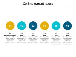 Co employment issues ppt powerpoint presentation summary portfolio cpb